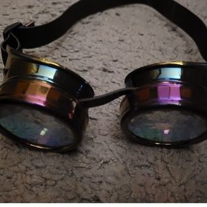EUC: Rainbow steam punk goggles